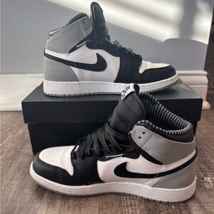Youth Black and Gray Sneakers